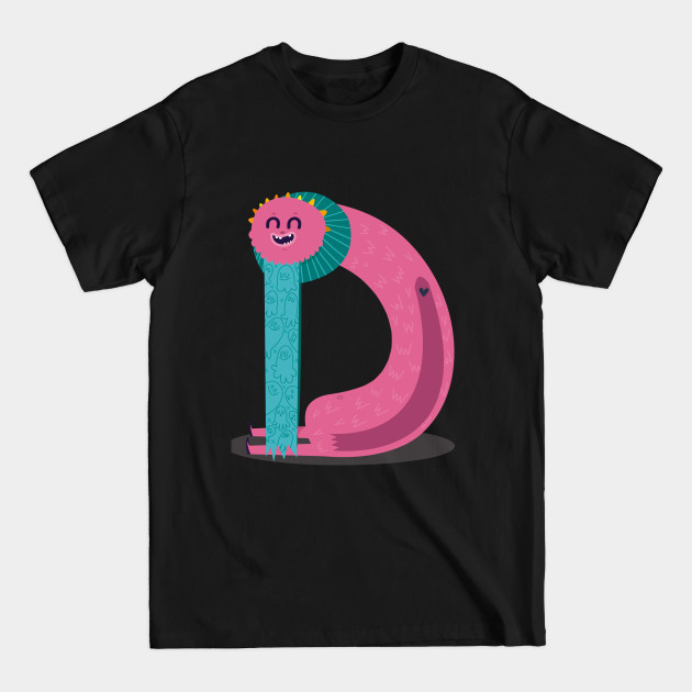 Disover Letter D - Monsters - T-Shirt