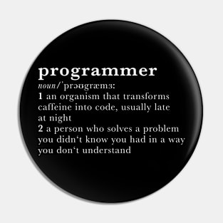 Programmer - dictionary definition Pin