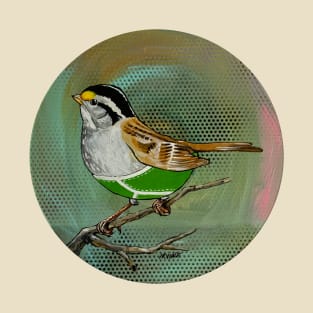 White Throated Sparrow Wearing Over-priced Vintage Y Fronts T-Shirt