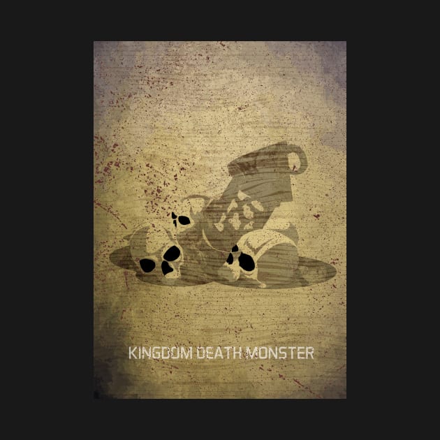 Kingdom Death Monster - Board Games Design - Movie Poster Style - Board Game Art by MeepleDesign
