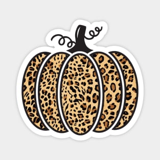 Cheetah Print Pumpkin Magnet