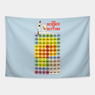 The Science of Hitting Retro Baseball Tapestry