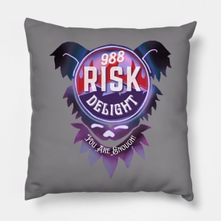 Deadhead Risk Delight 988 Suicide Prevention Pillow