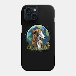 Borzoi Earth Day Phone Case