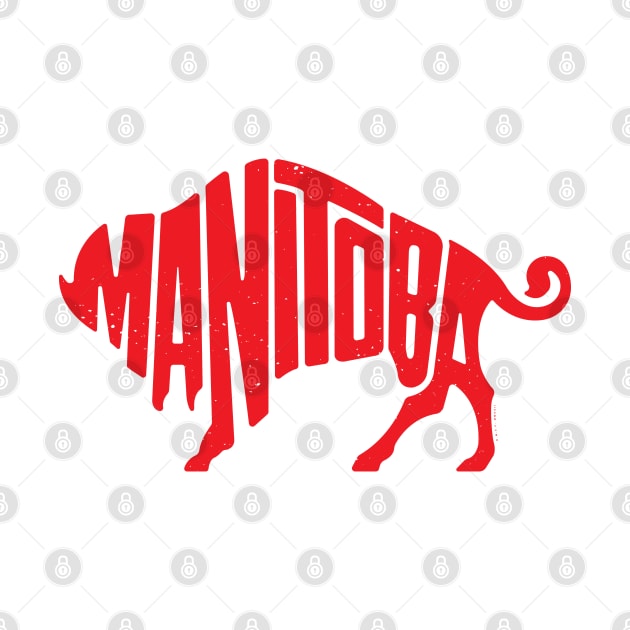 Vintage Manitoba Buffalo (Red) by deadmansupplyco