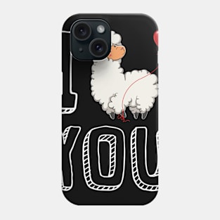 I Love You Llama Valentine Phone Case