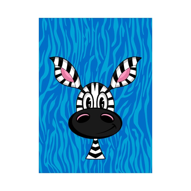 Cute Cartoon Zebra by markmurphycreative