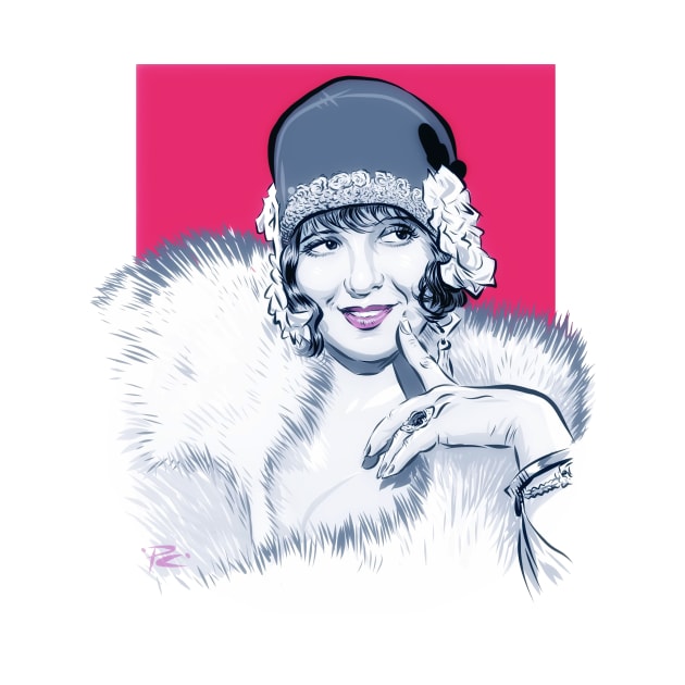 Clara Bow - An illustration by Paul Cemmick by PLAYDIGITAL2020