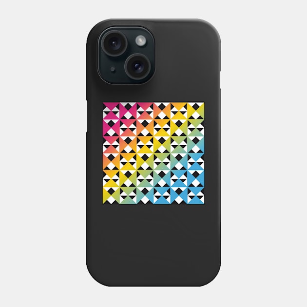 Rainbow Triangle Pattern v4 Phone Case by Tallulah-Malibu