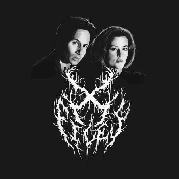 X-Files Mulder & Scully - Metal by yawncompany