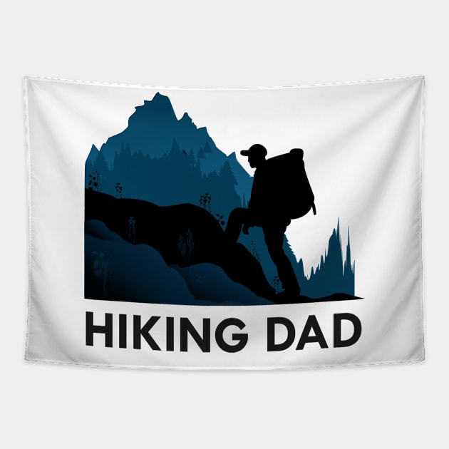 Hiking dad Tapestry by KC Happy Shop