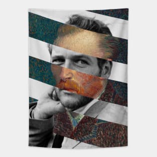 Van Gogh Self Portrait and Paul Newman Tapestry