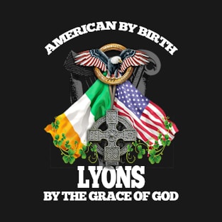 LYONS Family Name Irish American T-Shirt