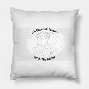 Catch All The Baseball Action Pillow