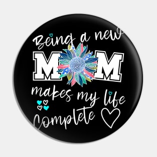 Being a new mom, expecting mother gift, Happy first Mothers Day Pin