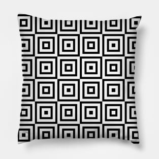 Black and White Op Art 1 Pillow