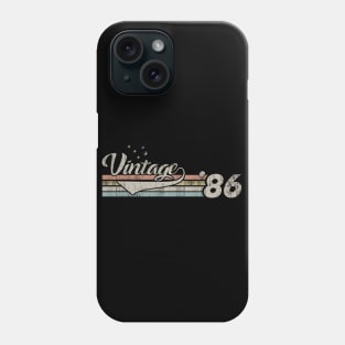 Vintage 1986 Design 34 Years Old 34th birthday Phone Case
