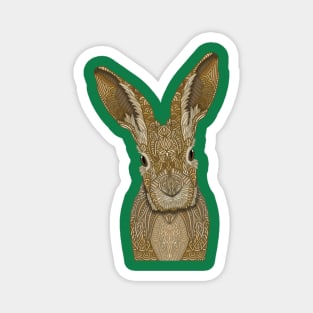 Ornate Hare Magnet