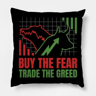 Stock market Bull And Bear Pillow