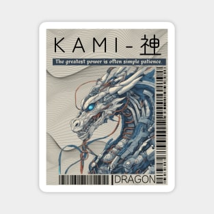 DRAGON KAMI Japanese Cyberpunk Magnet