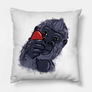 Easter gorilla Pillow