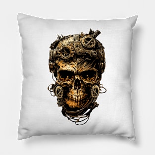 Post Apocalyptic Skull Pillow