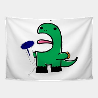 a singing dinosaur Tapestry