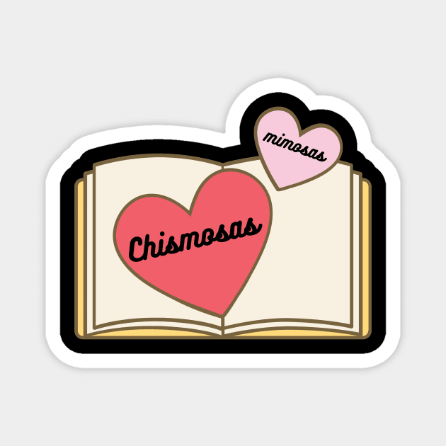 Mimosas and Chismosas Book Club Design Magnet by Thisdorkynerd