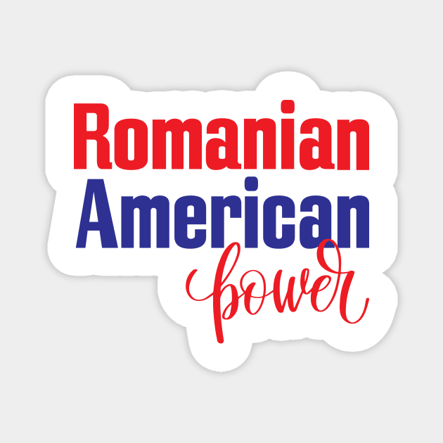 Romanian American Power Magnet by ProjectX23Red