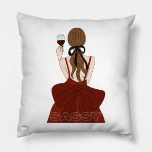 Sassy Lady Design Pillow