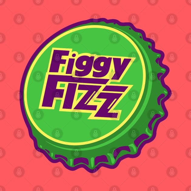 Retro Vintage Figgy Fizz Soda Bottlecap by StudioPM71