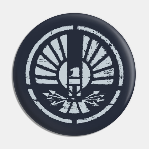 Panem Peacekeepers logo Pin by GeekGiftGallery