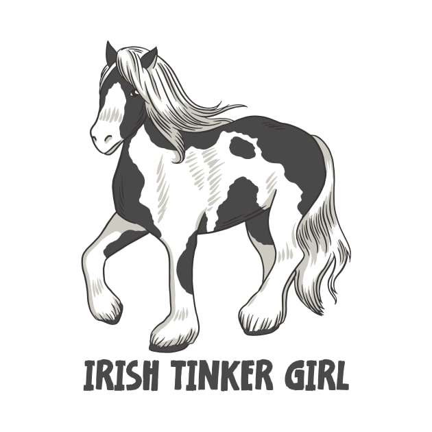 Horse Riding Horse Lover Horse Girl Irish Tinker Girl by star trek fanart and more