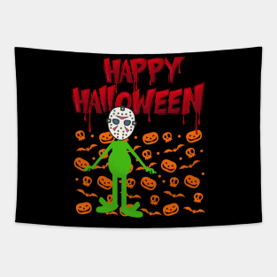 Happy Halloween Alien X Jason Tapestry