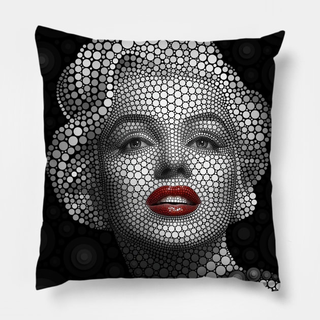 Marilyn Monroe Pillow by benheineart