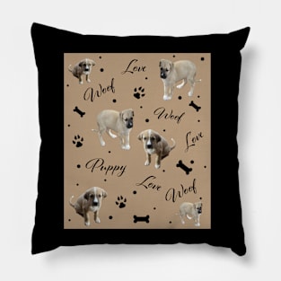 Anatolian Shepard Puppy Print Pillow