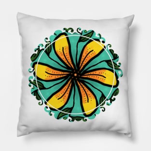 Flower Pinwheel Pattern Pillow