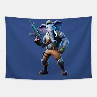 Fortnite-inspired elephant design Tapestry