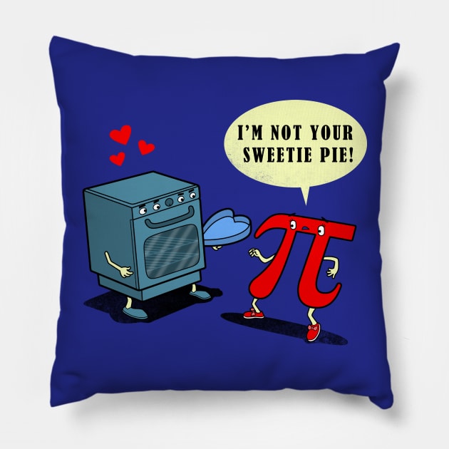 Cute Pie Day Pie Baking Math Cartoon Lovers Relationship Pillow by BoggsNicolas