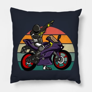 Dabbing biker Funny Gifts- Antisocial Funny Pillow