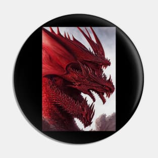 Nagendra Red Dragon Pin