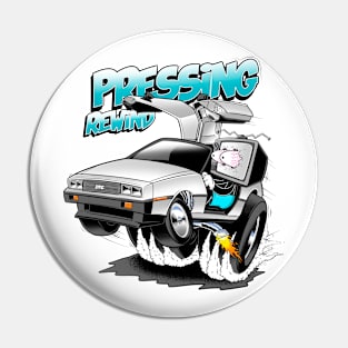 PRESSING REWIND (90's Tee) Pin