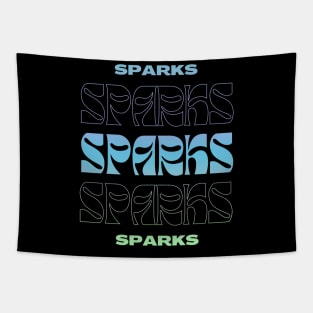 Sparks // Typography Fan Art Design Tapestry