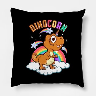 Cute & Funny Dinocorn Dinosaur Unicorn Pillow