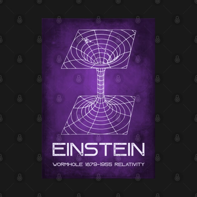 Einstein Wormhole Blackhole Theory of Relativity Poster by labstud