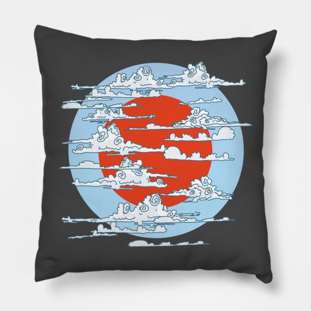 Rising Sun Pillow by nickemporium1