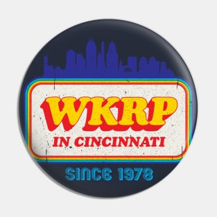 WKRP in Cincinnati skyline logo Pin