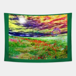 Poppies Field Tapestry