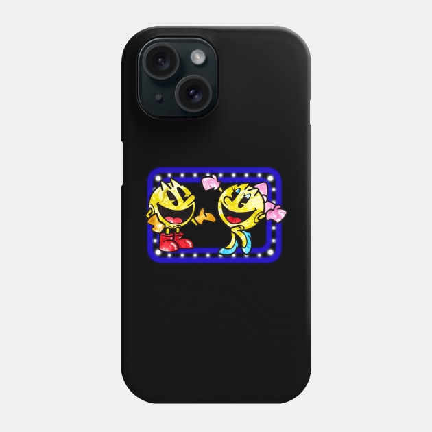 Mr. and Ms. Pac Man, Movie Stars Phone Case by Leroy Binks