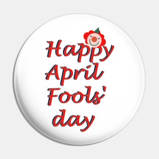 Happy April Fools' Day Clown T-Shirt Pin